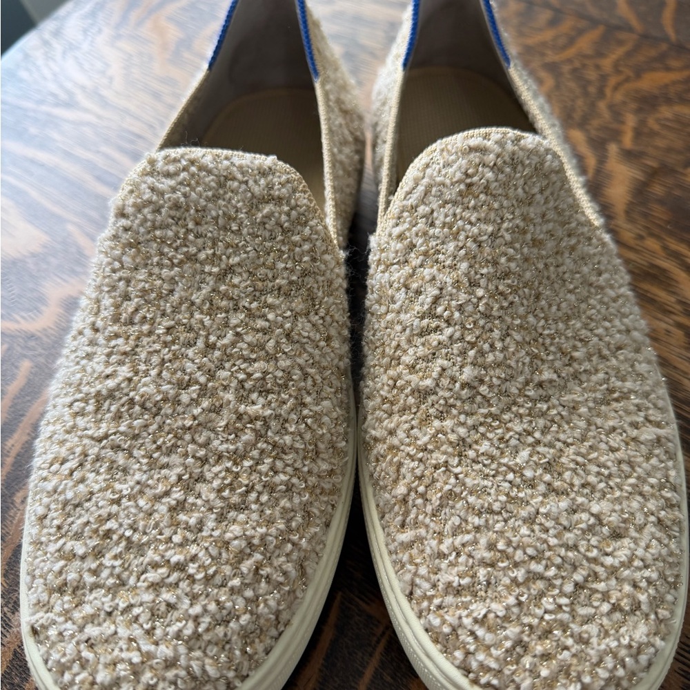 Rothy's The Original Slip on Seaker- Honeybun Shimmer Boucl’e